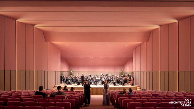 La reforma de l’Auditori inclou una sala d’assaig per a la Banda, un escenari a l’aire lliure i un espai d’assaig teatral