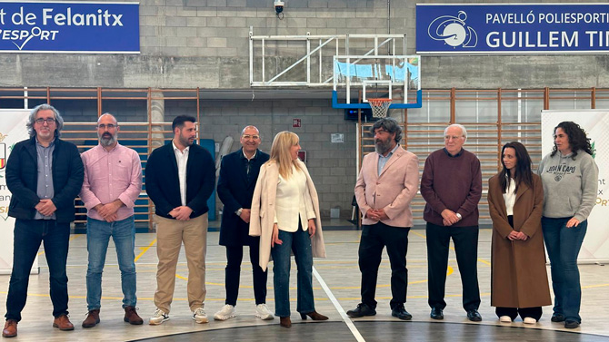Felanitx estrena la reforma del pavelló esportiu Guillem Timoner amb el suport de 318.000 euros del Consell de Mallorca