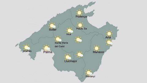 Felanitx viurà avui una jornada de sol i calor amb temperatures de fins a 31 graus